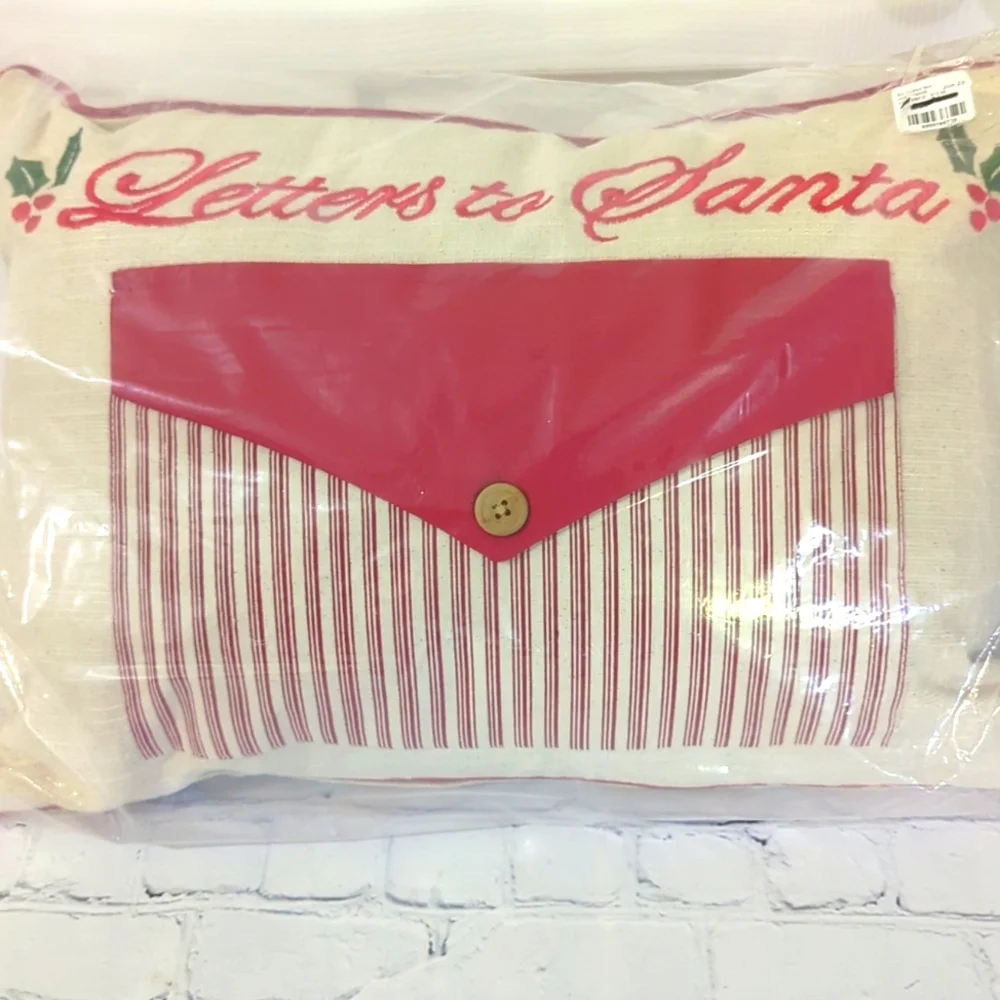 New Letters to Santa Pillow in Sealed Package 18.5